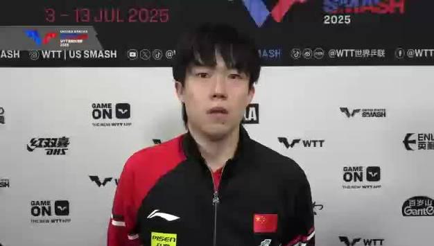 Wang Chuqin Claims Victory with Calm Mindset at WTT US Grand Slam