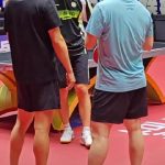 Fan Zhendong and Wang Chuqin Share a Joyful High-Five During Training