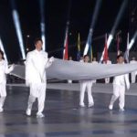 Olympic Champions Wang Shun and Pan Zhanle Lead Flag Procession at Chengdu World Games