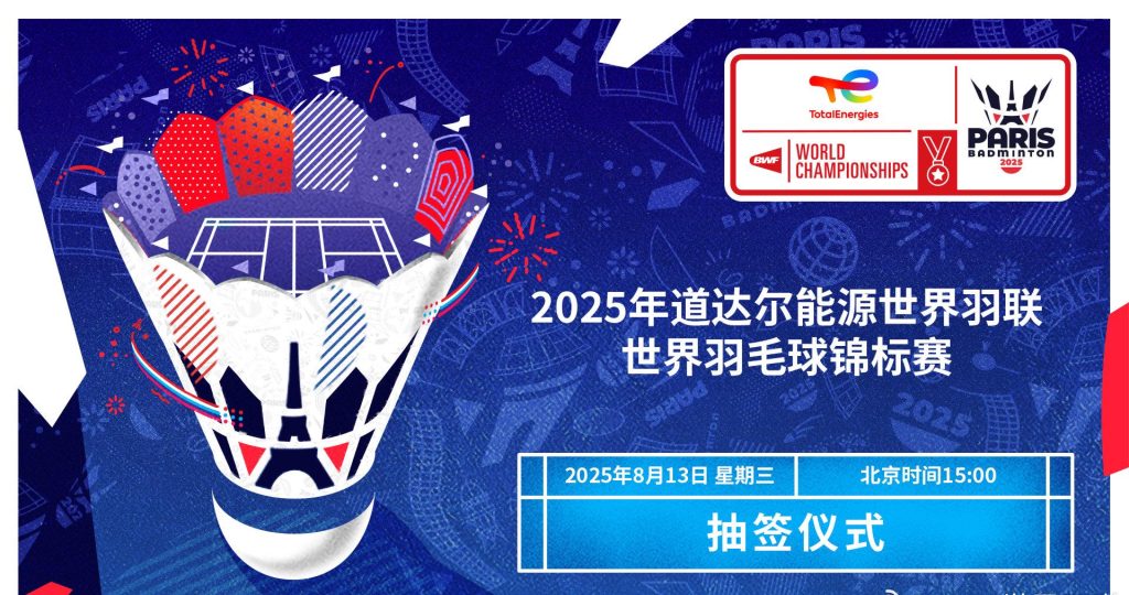 Shocking! Chinese Badminton Team Faces Tough Draw at Paris Championships – Can They Break the Curse?