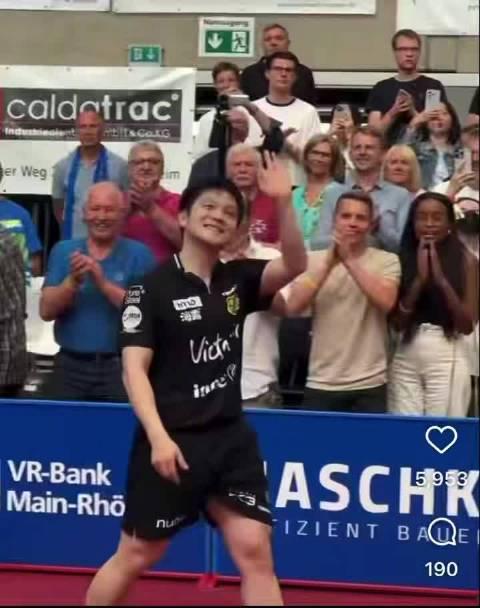 When Fan Zhendong Plays in Germany, the Stadium Roars So Loud They Don’t Need Background Music