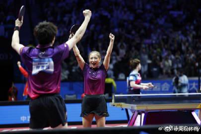 Liu Shiwen's Heartfelt Gratitude to Fans After Mixed Doubles Victory